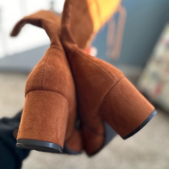 Burnt Orange Lace up boots - Picture 6 of 7